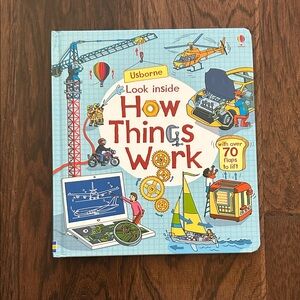 Usborne How Things Work Book for Kids - Blue